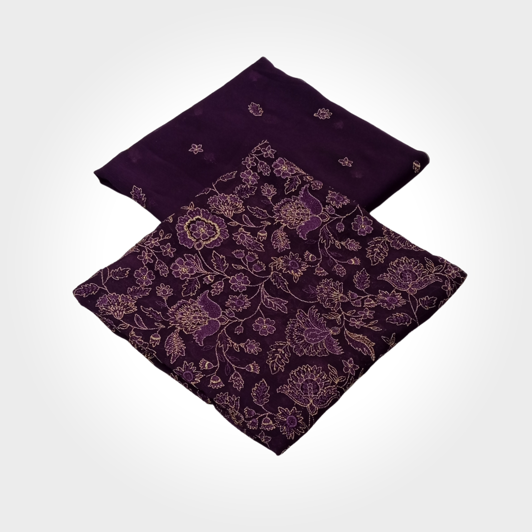 2PCS SYNTHETIC CHIFFON 0658