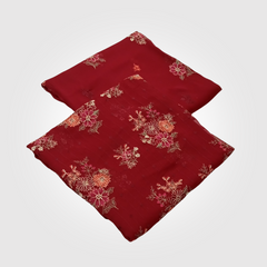 2PCS SYNTHETIC CHIFFON 0600