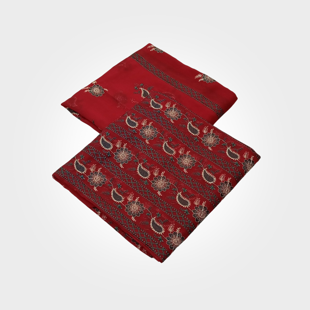 2PCS SYNTHETIC CHIFFON 0092