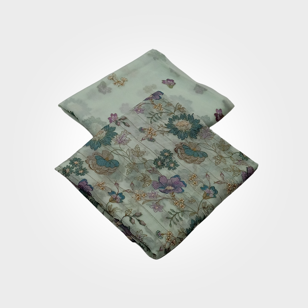 2PCS SYNTHETIC CHIFFON 0600