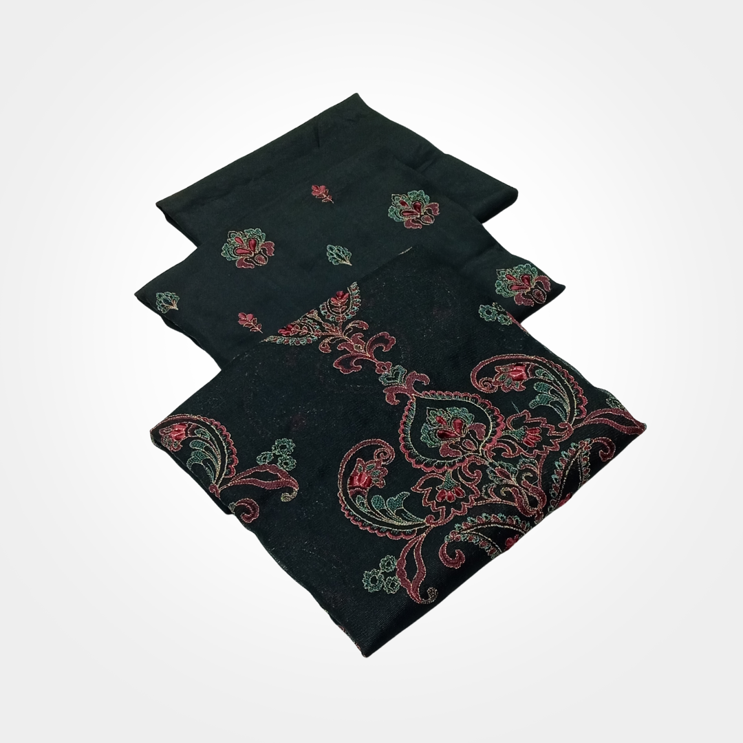 3PCS RAW SILK & COTTON NET 0512