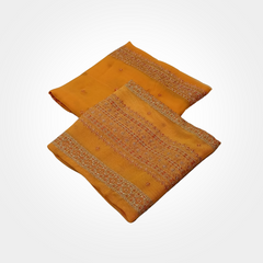 2PCS COTTON NET WITH CHIFFON 0344