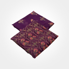 2PCS COTTON NET WITH CHIFFON 0651