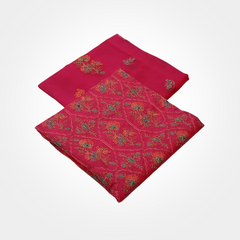 2PCS COTTON NET WITH CHIFFON 0651